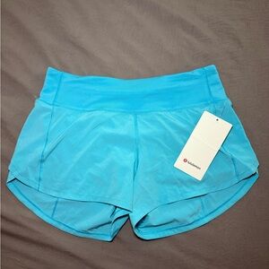 NWT lululemon Speed Up shorts.
